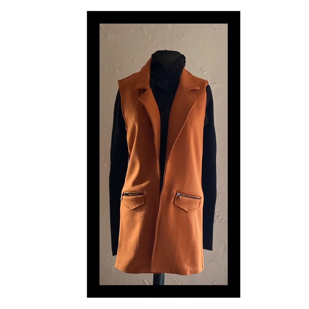 Attyre Orange Vest with Black Accents